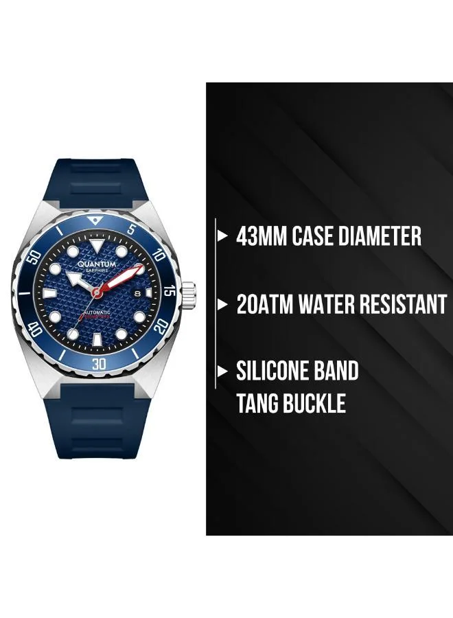 Quantum  Men's Silicone Analog Watch BAR1213.399 - 43 mm for Men | Best Price UAE